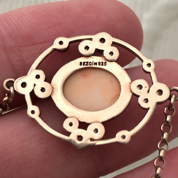 925 Silver Stamped Bracelet - Picture 7 of 8